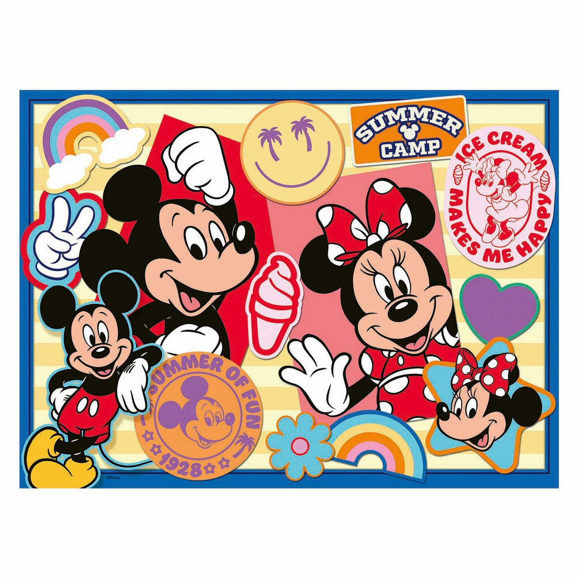 Ravensburger legpuzzel xxl mickey en minnie, 200st.