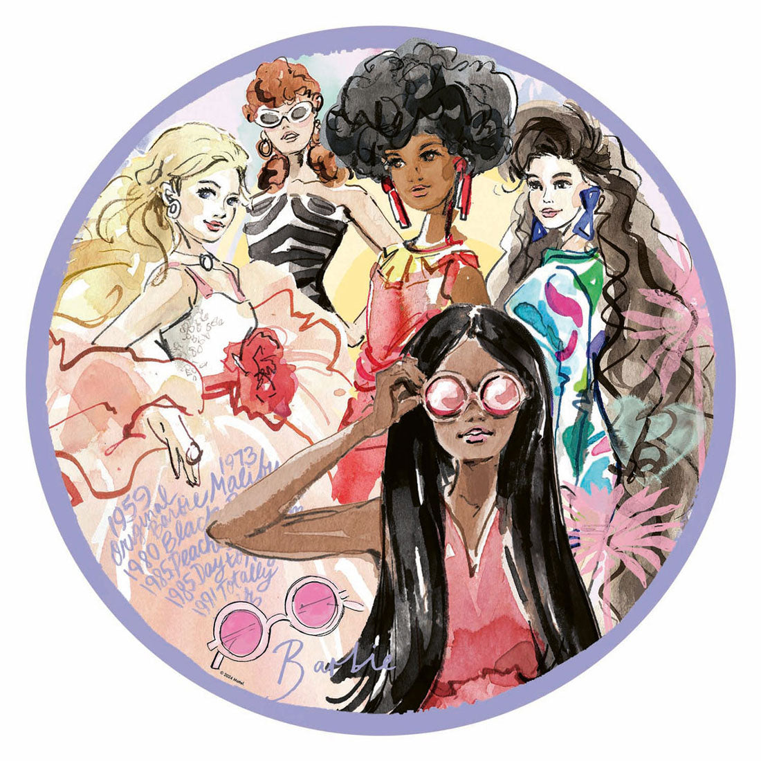 Ravensburger legpuzzel rond barbie, 500st.