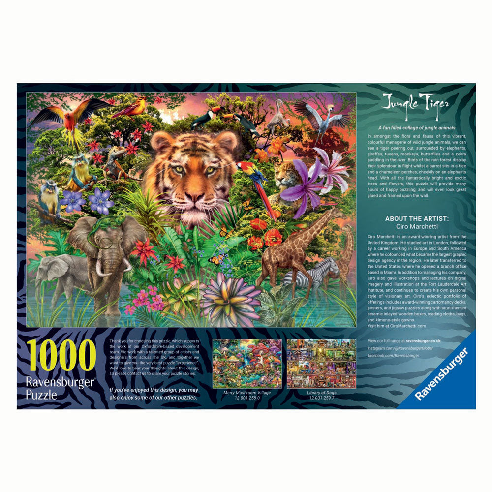 Ravensburger puzzel jungle tijger 1000 stukjes