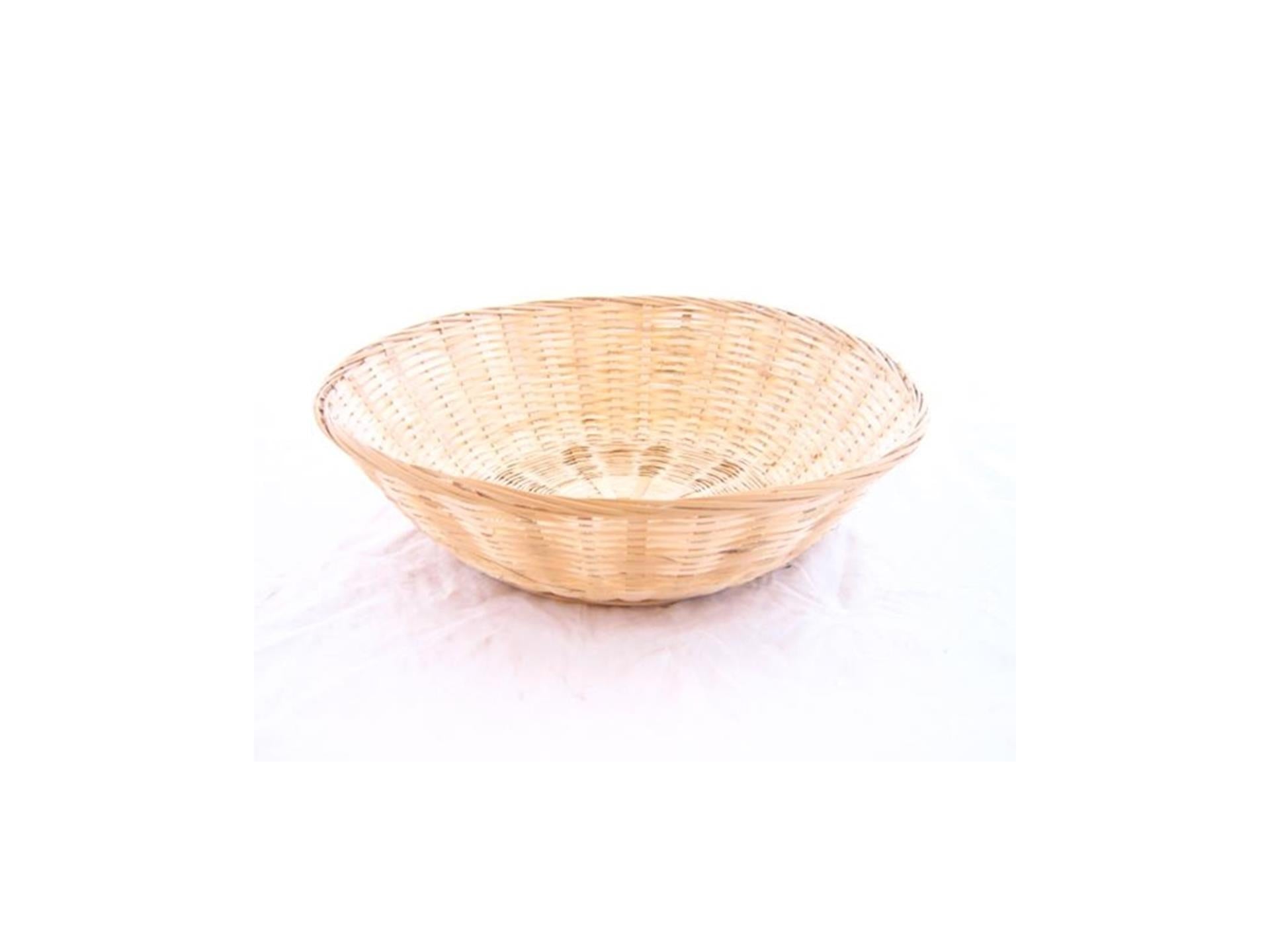 Baskin bamboe scheen mand rond ø35x11cm