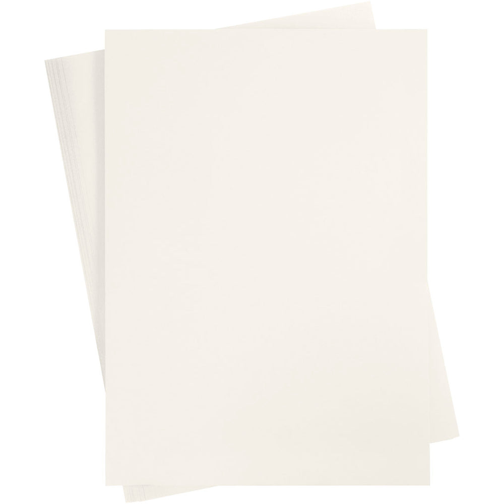 Gekleurd karton, a2, vel 420x594 mm, 180 gr, off-white, 10 vel 1 doos