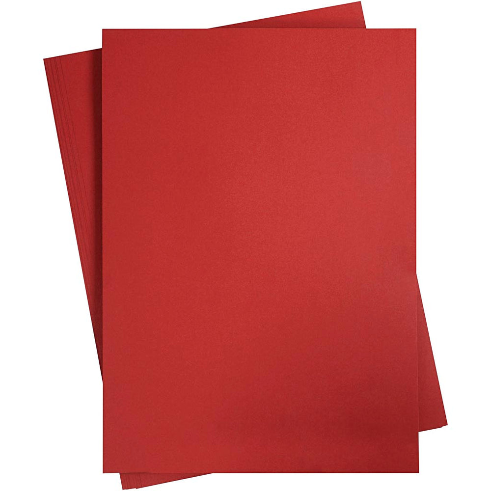 Gekleurd karton, a2, vel 420x594 mm, 180 gr, donkerrood, 10 vel 1 doos