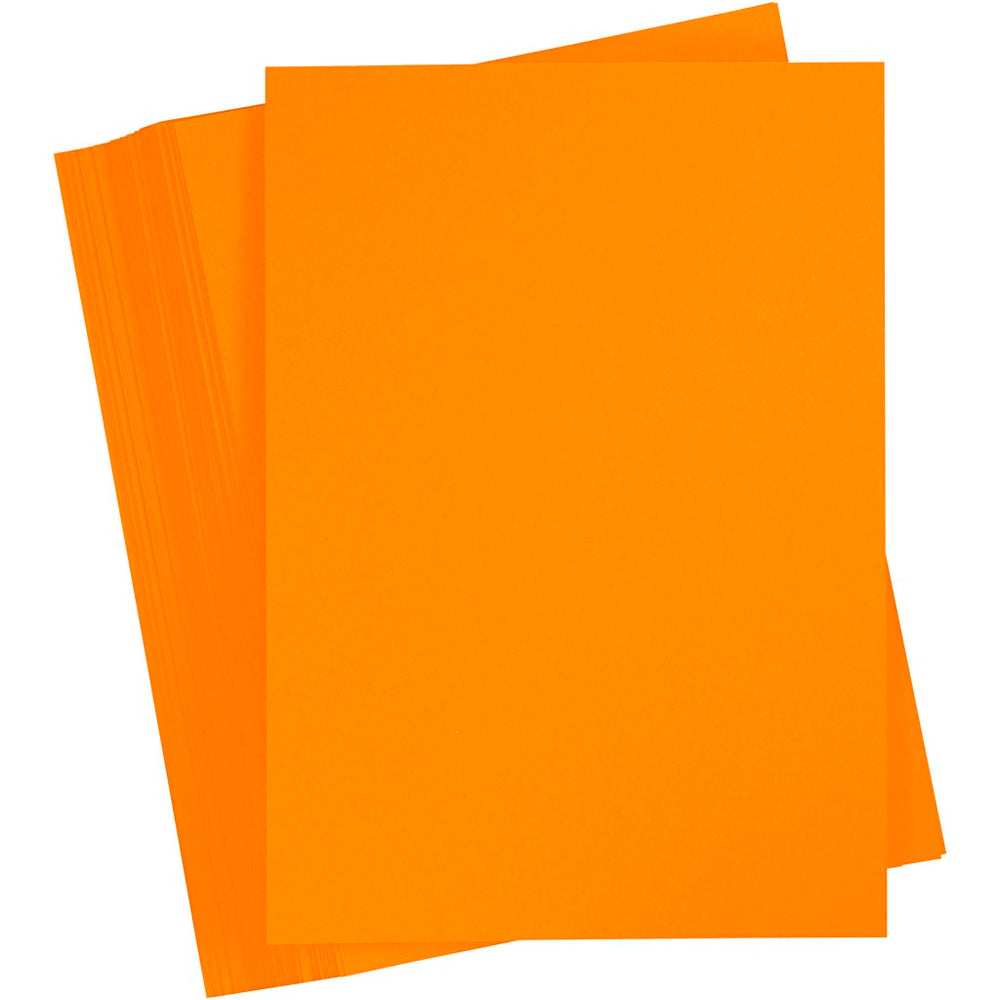 Gekleurd karton, a5, 180 gr, oranje, 100 vel 1 doos