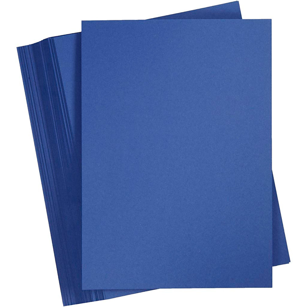 Gekleurd karton, a5, 180 gr, donkerblauw, 100 vel 1 doos
