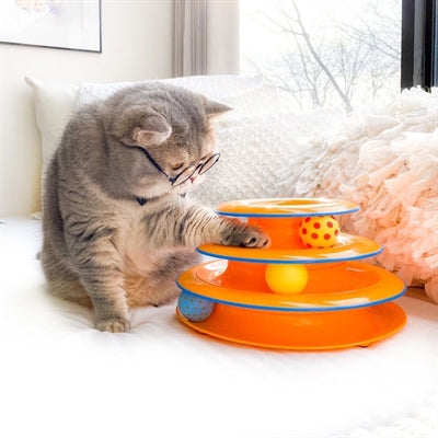 Petstages toren van rekken oranje