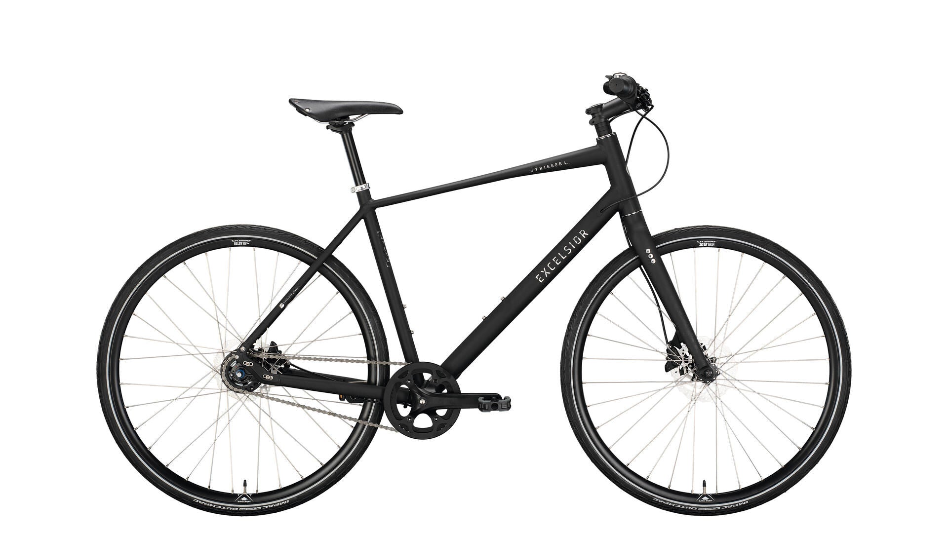 Excelsior urbanrad trigger (#1) bike excels.trigger 28 48 diam. 8sp black matt