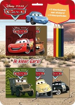 Van der doelen disney auto's - kleurset