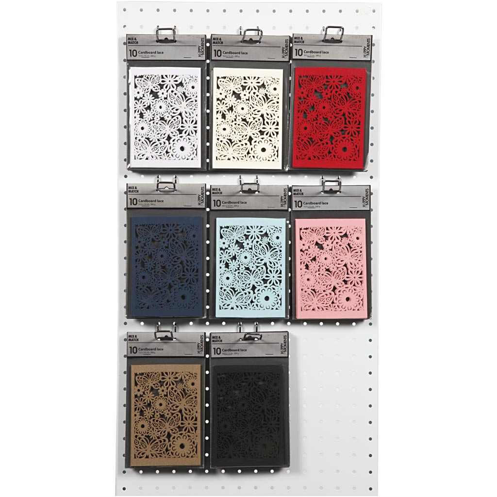 Patroonkarton, vel 10,5x15 cm, 200 gr, diverse kleuren, 8x10 doos 1 doos