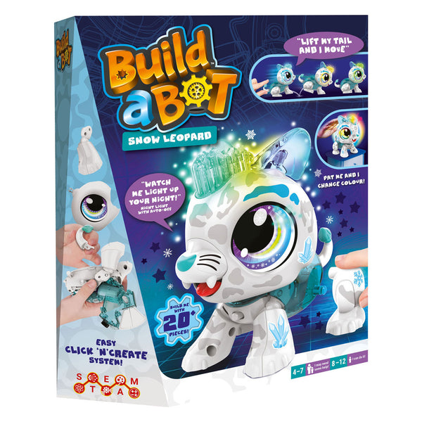 Goliath Build a Bot Light-Up Snow Leopard Interactive Robot