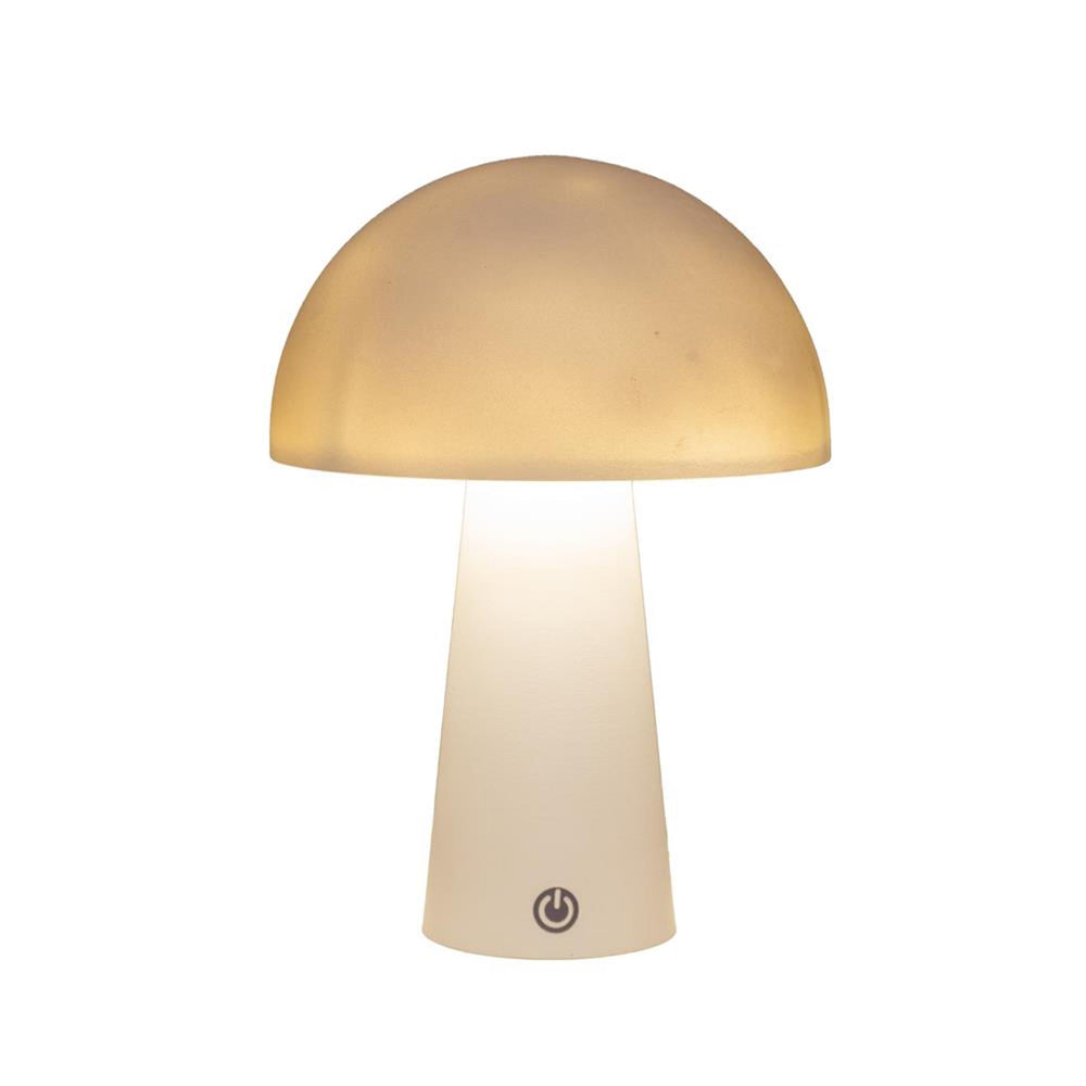 Anna's collection led tafellamp rond wit 15x15x21cm draadloos inclusief usb kabel