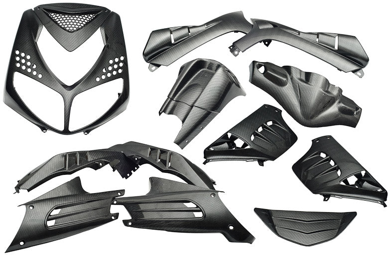 Edge plaatset 13-delig voor peugeot speedfight 2 - carbon look