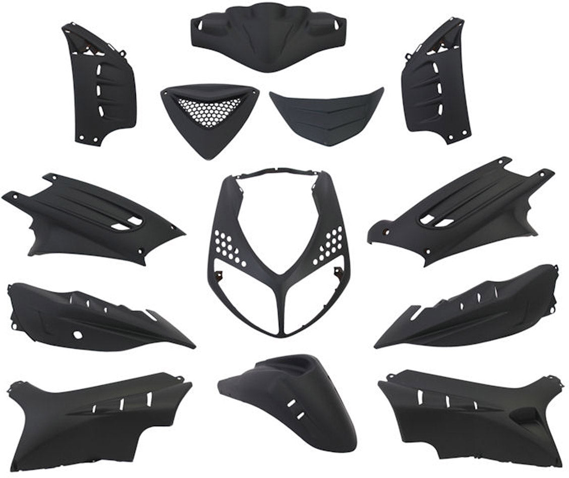 Edge plaatset 13-delig voor peugeot speedfight 2 - mat zwart