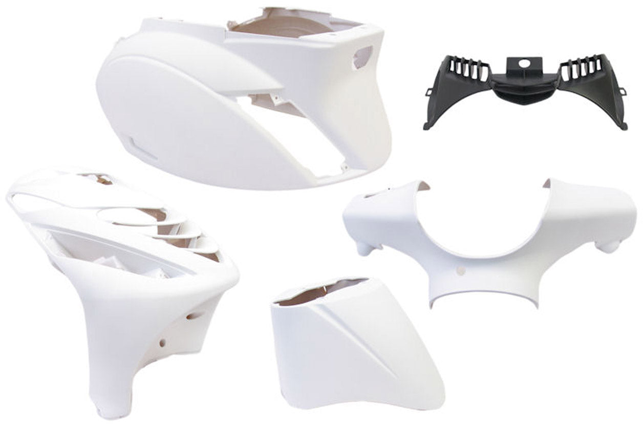 Edge ter plaatset 5-delig voor piaggio zip-sp vanaf bouwjaar 2000 - mat wit