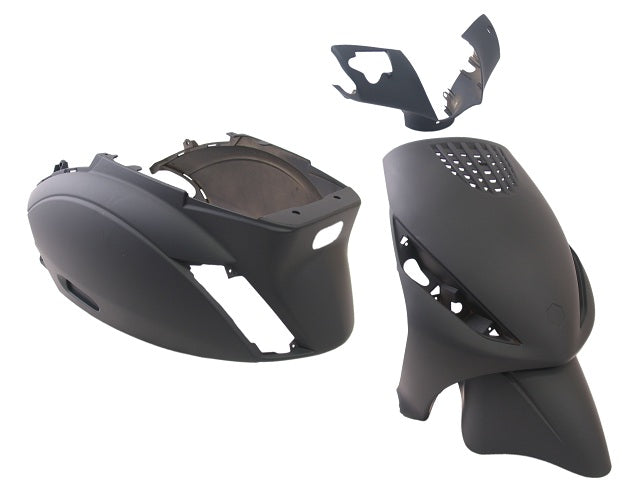Edge plaatset 4-delig voor piaggio zip zip 2000 2t 4t vanaf bouwjaar 2000 - mat zwart