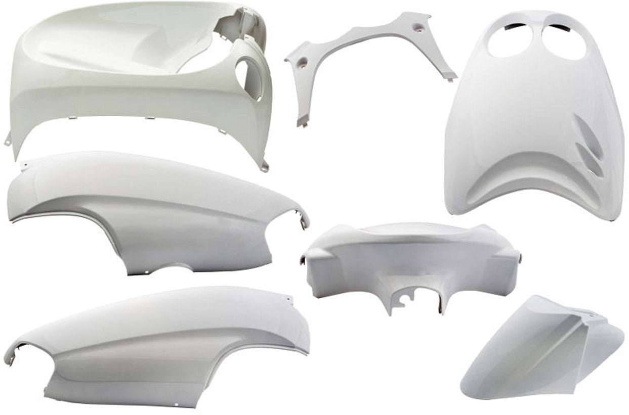 Edge plaatset 7-delig voor yamaha neo's van bouwjaar 2002 tot 2008 met digitale cockpick - glanzend wit