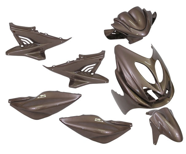 Edge plaatset 9-delig voor yamaha aerox tot bouwjaar 2014 - audi bruin