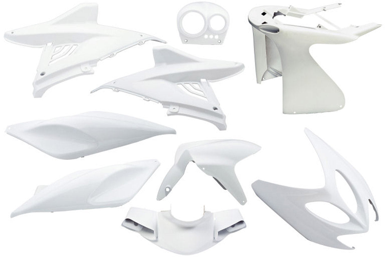 Edge plaatset 9-delig voor yamaha aerox tot bouwjaar 2014 - glanzend wit