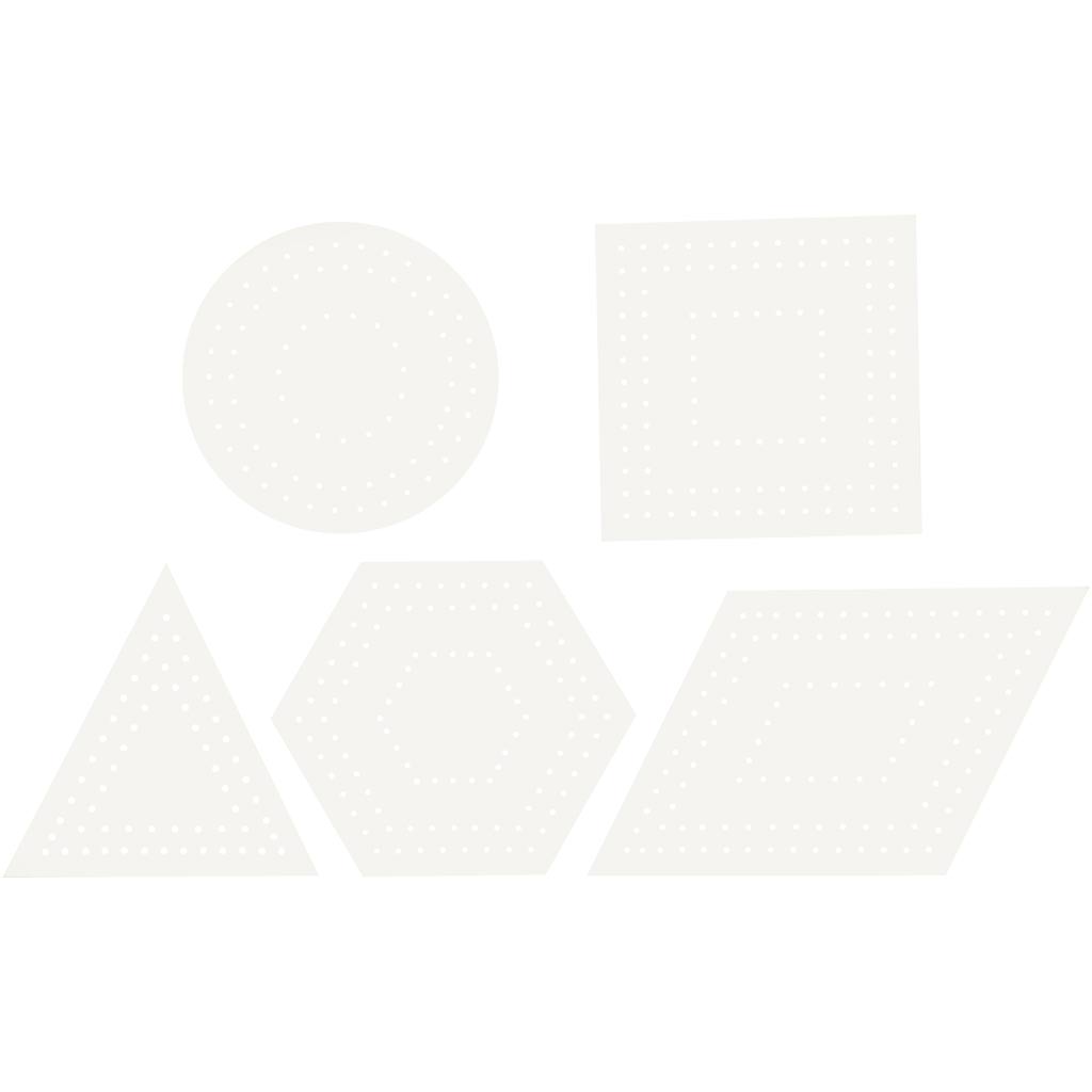Creatief bedrijf kruissteken karton met geometrisch, 20st.