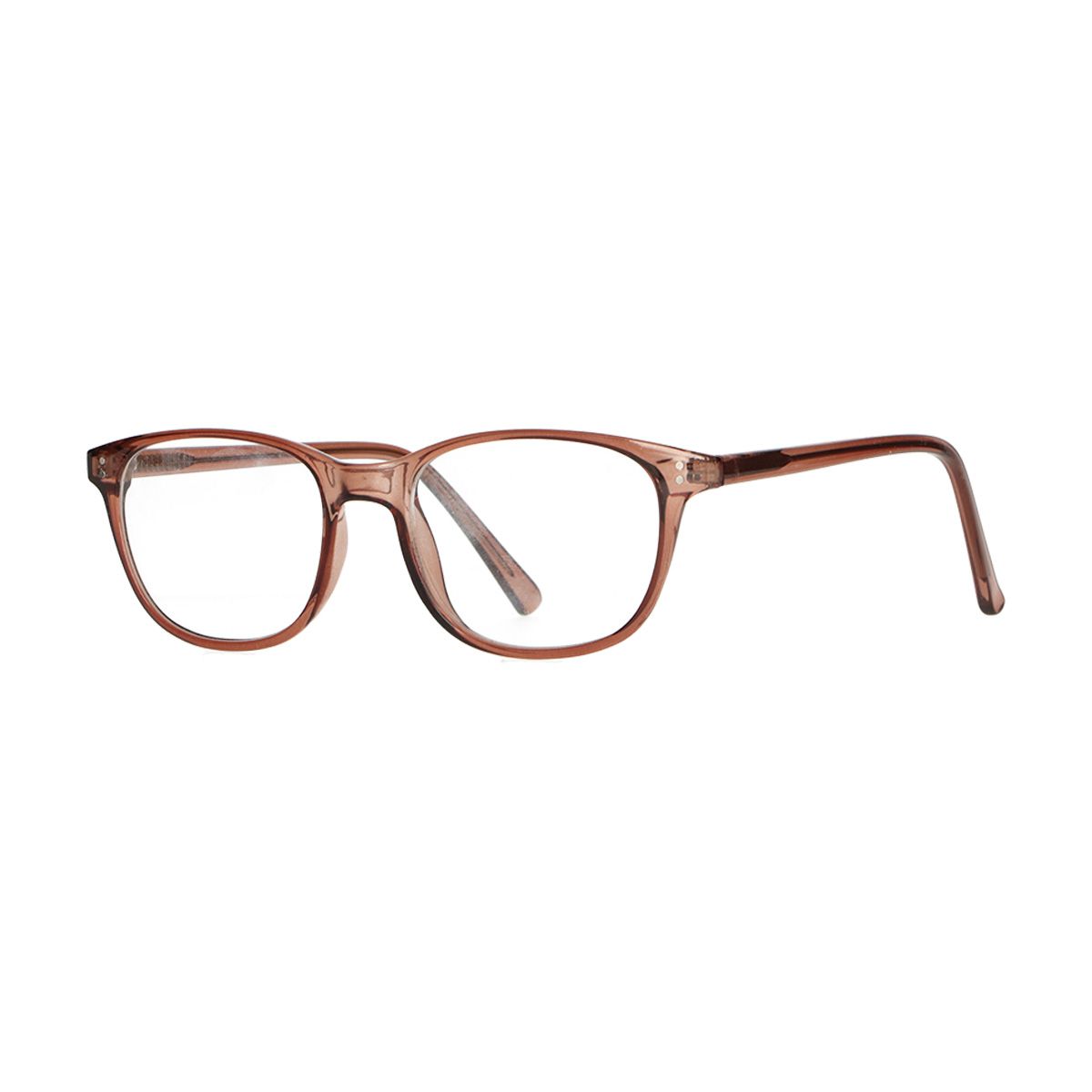 Spectrum leesbril transparant bruin 2.00