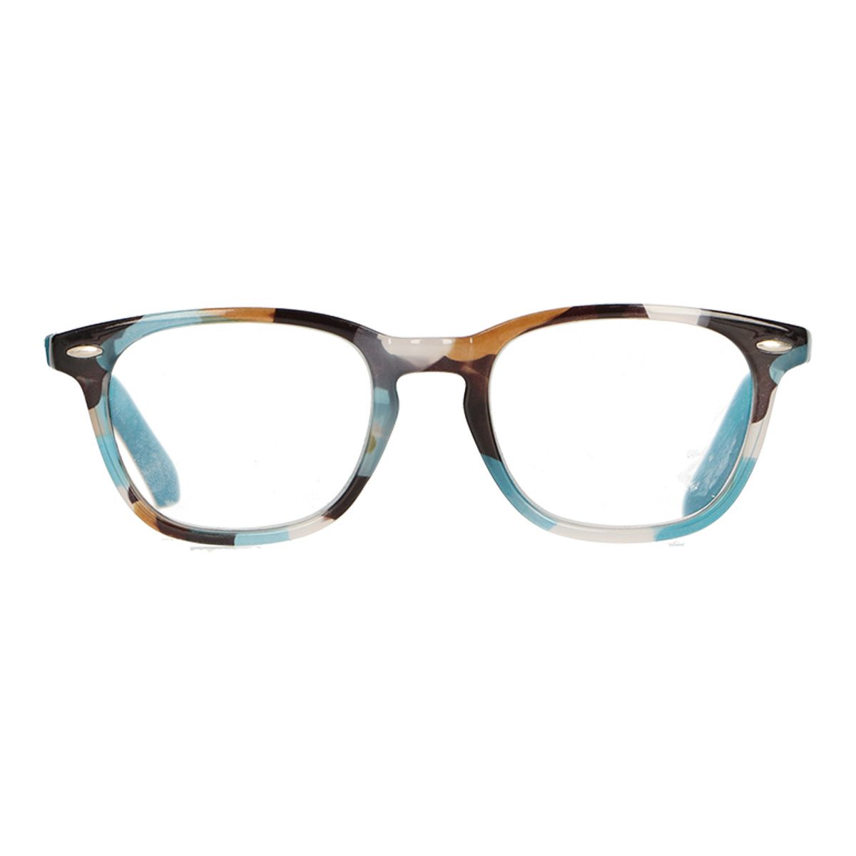 Spectrum leesbril blauw bruin 2.50