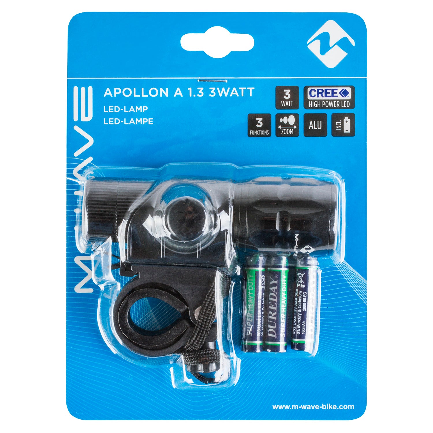 M-wave apollon a 1.3 3 watt battery front light