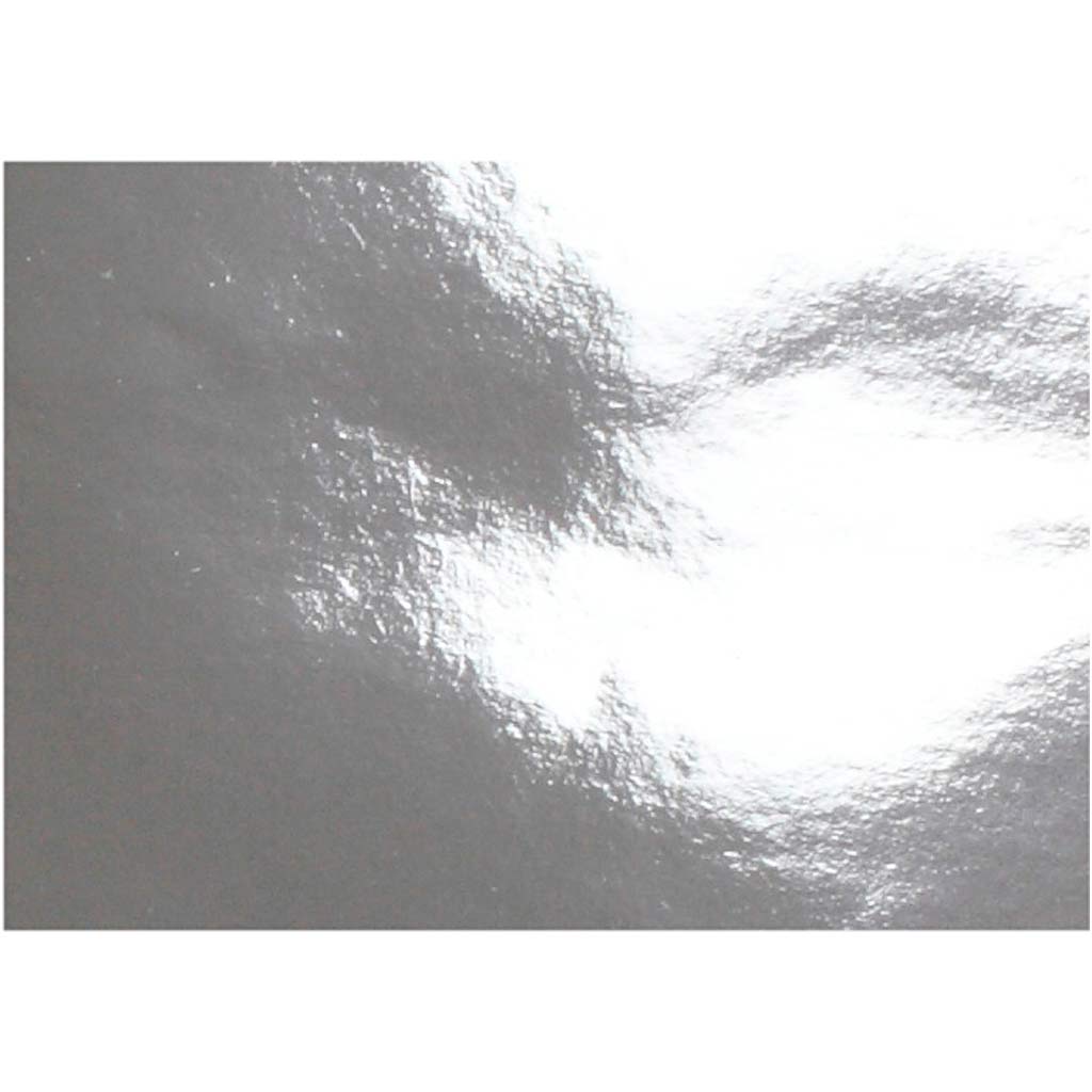 Metallic papier, a4, vel 210x297 mm, 120 gr, zilver, 100 vel 1 doos