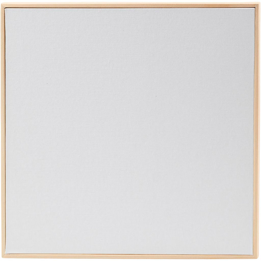 Canvas paneel met lijst, afm 30x30 cm, 280 gr, wit, 10 stuk 1 doos