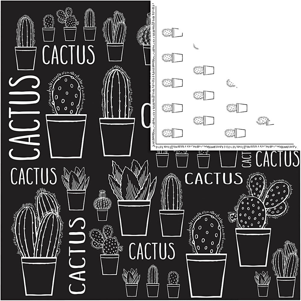 Design papier, cactus, 180 gr, 5 vel 1 doos