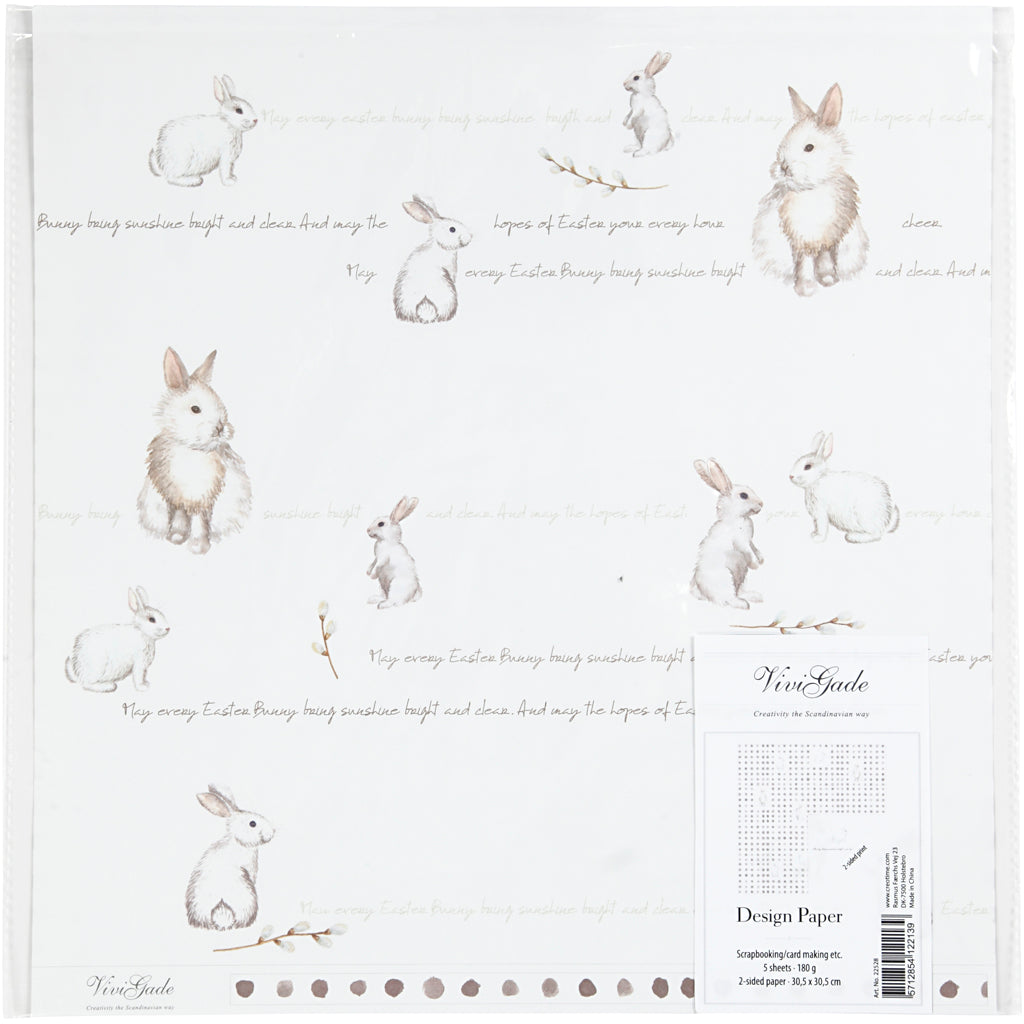 Https: www.cchobby.nl design-papier-konijn-vel-30-5x30-5-cm-180-gr-5-vel-1-doos