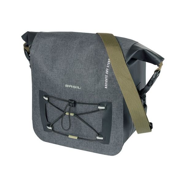 Basil Navigator Storm Handlebar Bag - sporty bike handlebar bag, waterproof, black