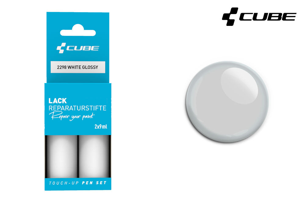 Cube touch-up pen set white glossy | #2299