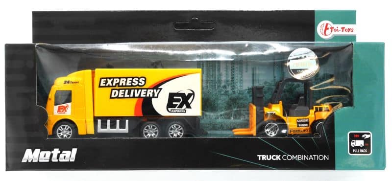 Metalen Frictie Werkvoertuig, 2dlg.