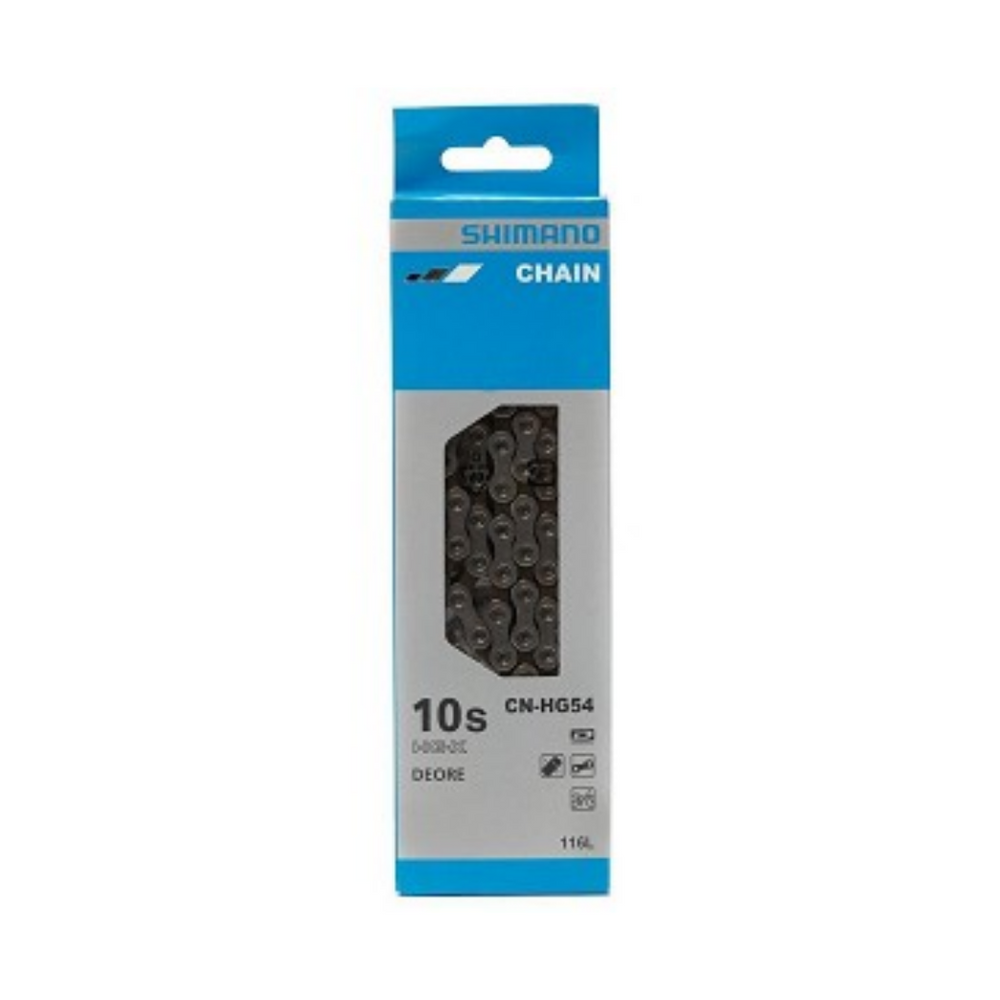 Shimano HG54 10 speed Ketting - 10v Mountainbikegroep - Zilver - 116 schakels