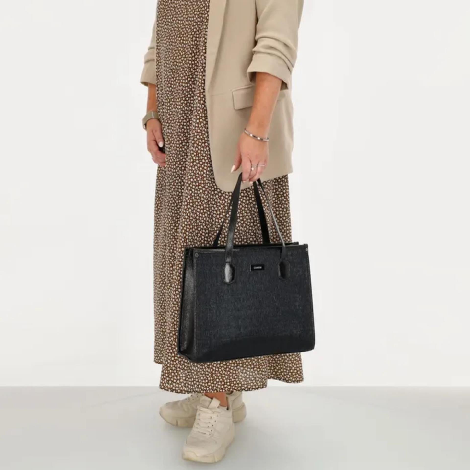 Charm london kingsway shopper zwart