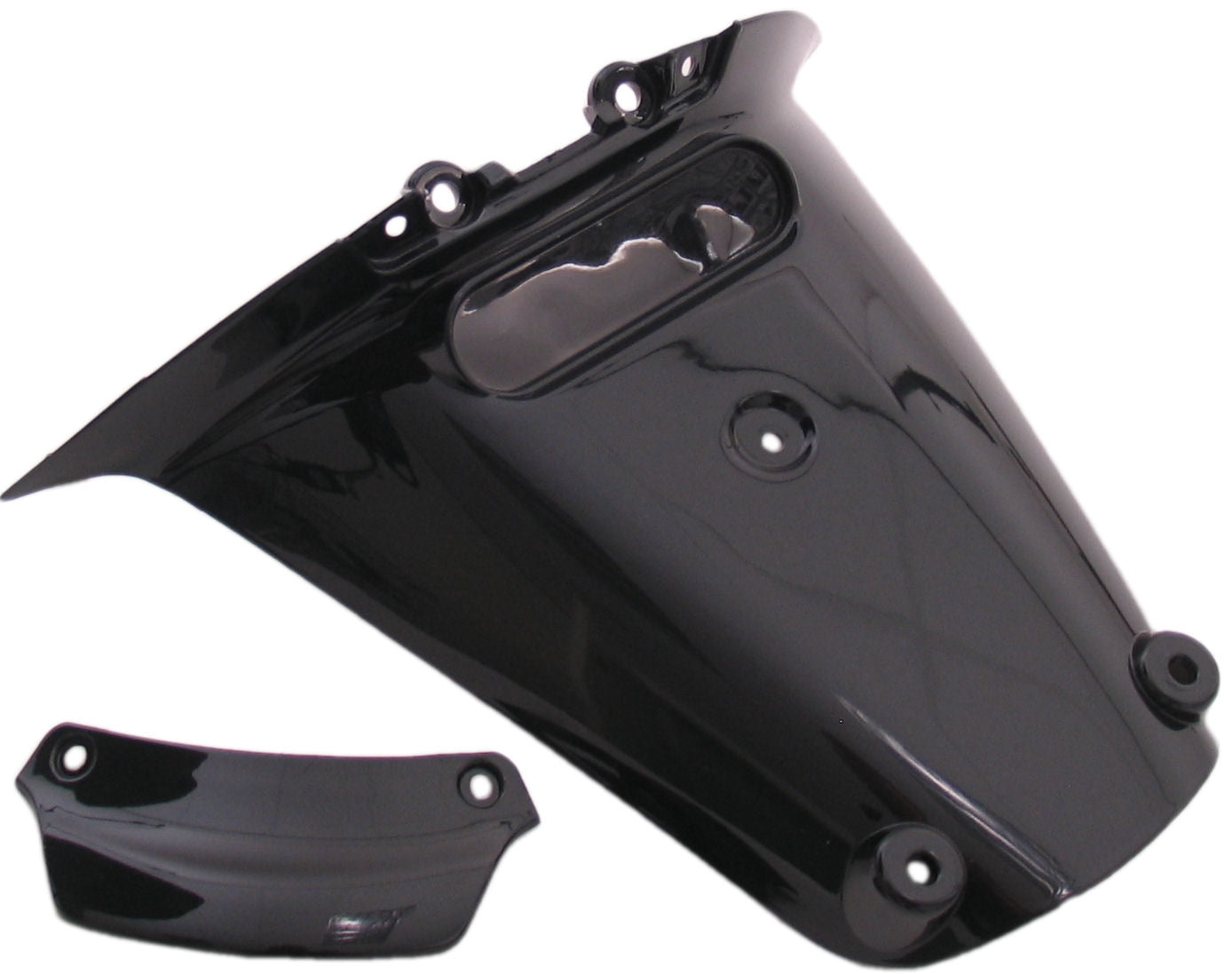 Rand achterspatbord vespa sprint zwart metallic