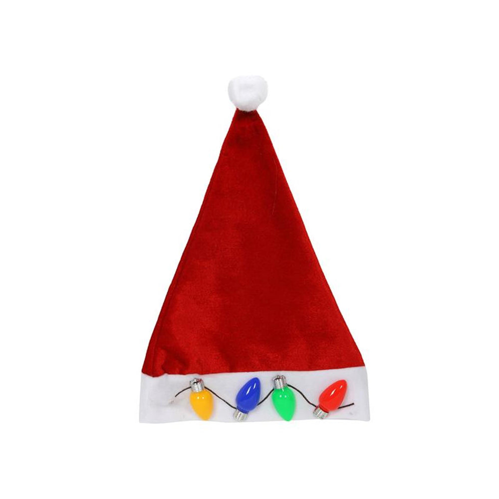 Svenska living kerstmuts met gekleurde led 42x30cm