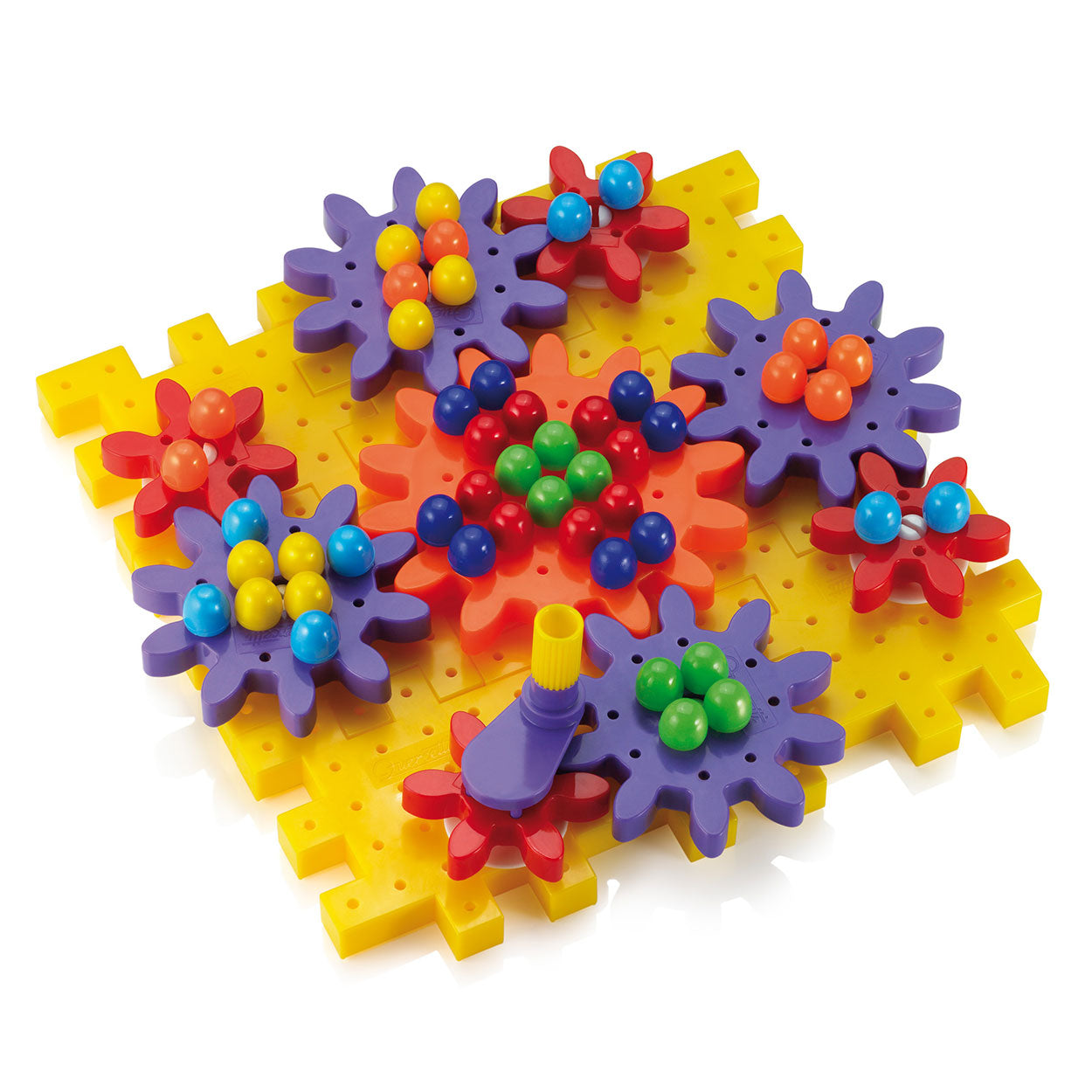 Quercetti georello tandwielenset hond bloem, 80dlg.