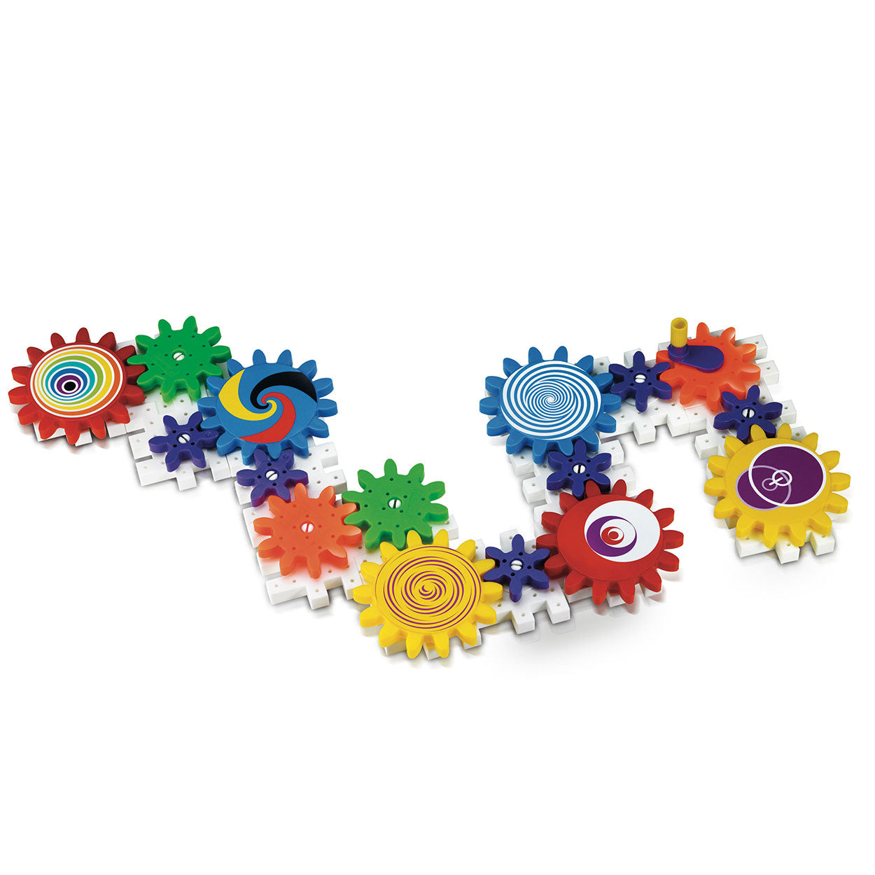 Quercetti tandwielenset kaleido gears - 55-delig - bouwstenen
