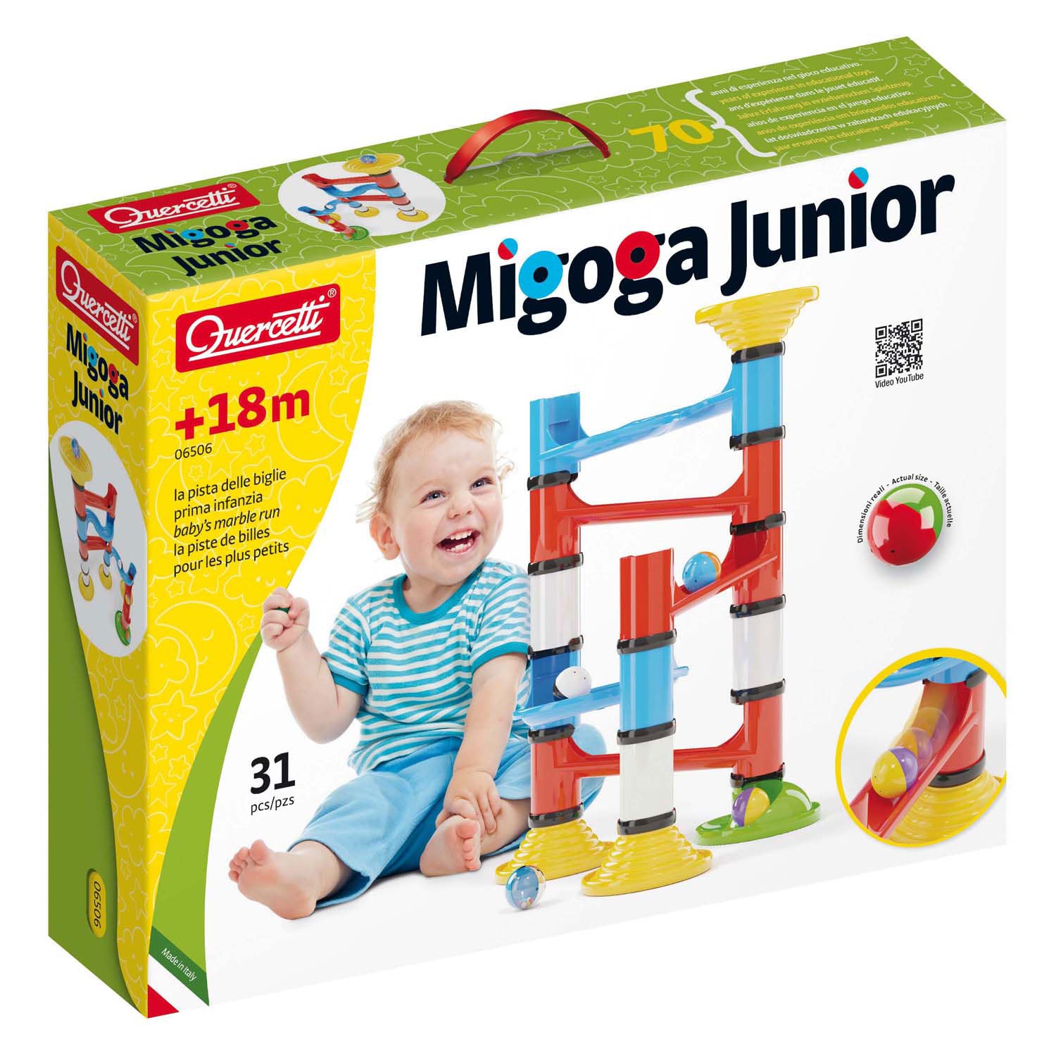 Quercetti Migoga Junior, 31 pieces.