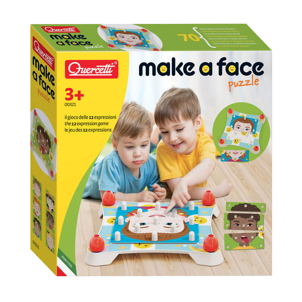 Quercetti maakt een gezichtpuzzel, 12dlg.