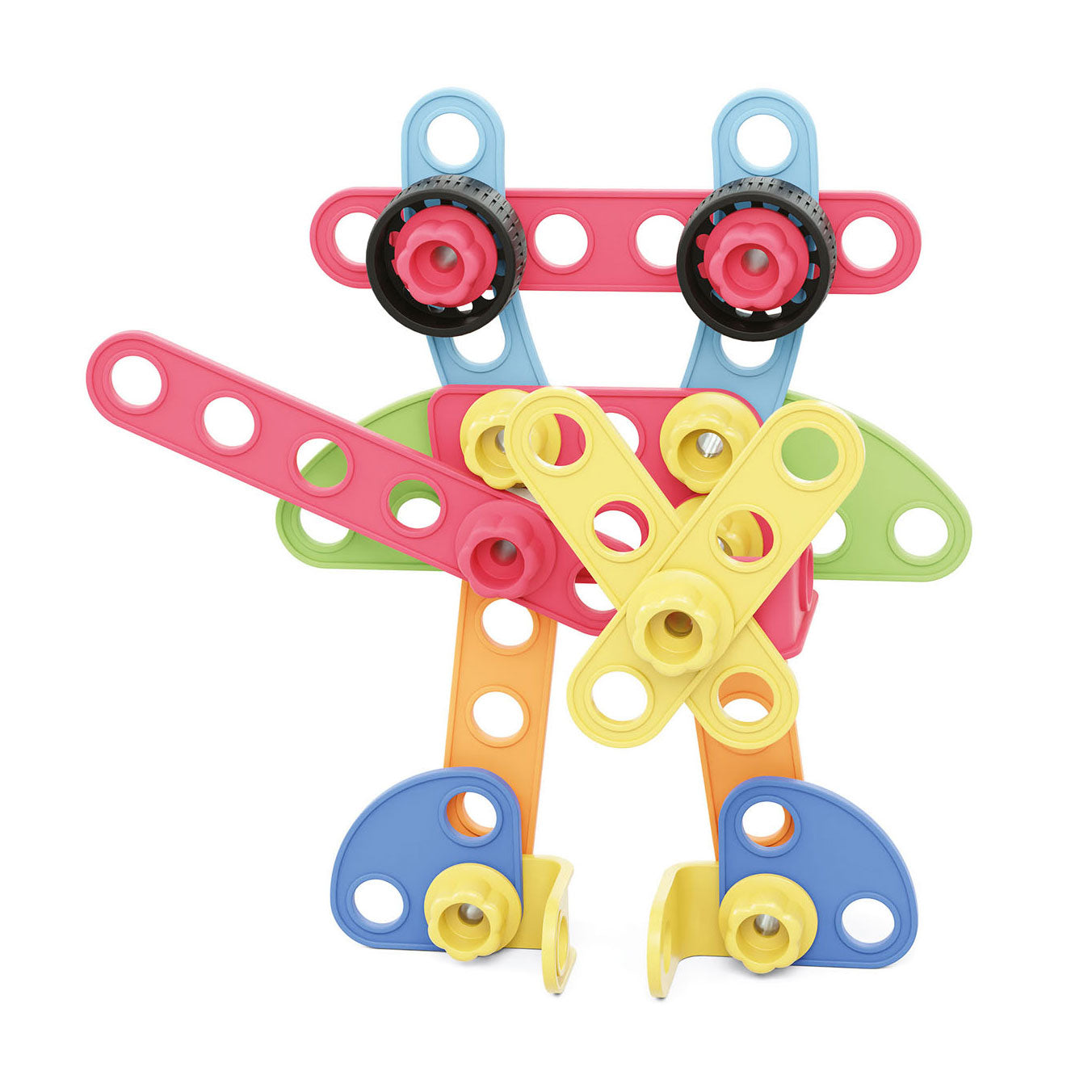Quercetti tecno play eco constructie bouwset, 52dlg.