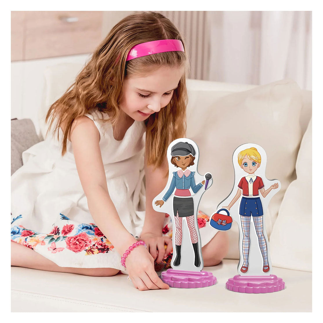Quercetti magnetische mode aankleedpop best friends - 57dlg..