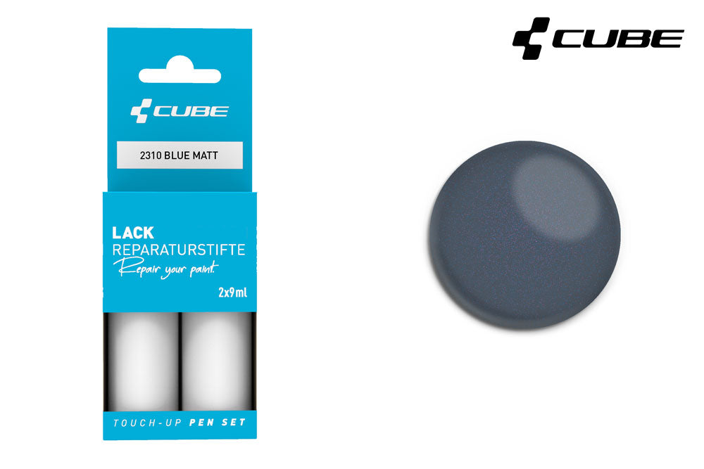 Cube touch-up pen set blue matt | #2338