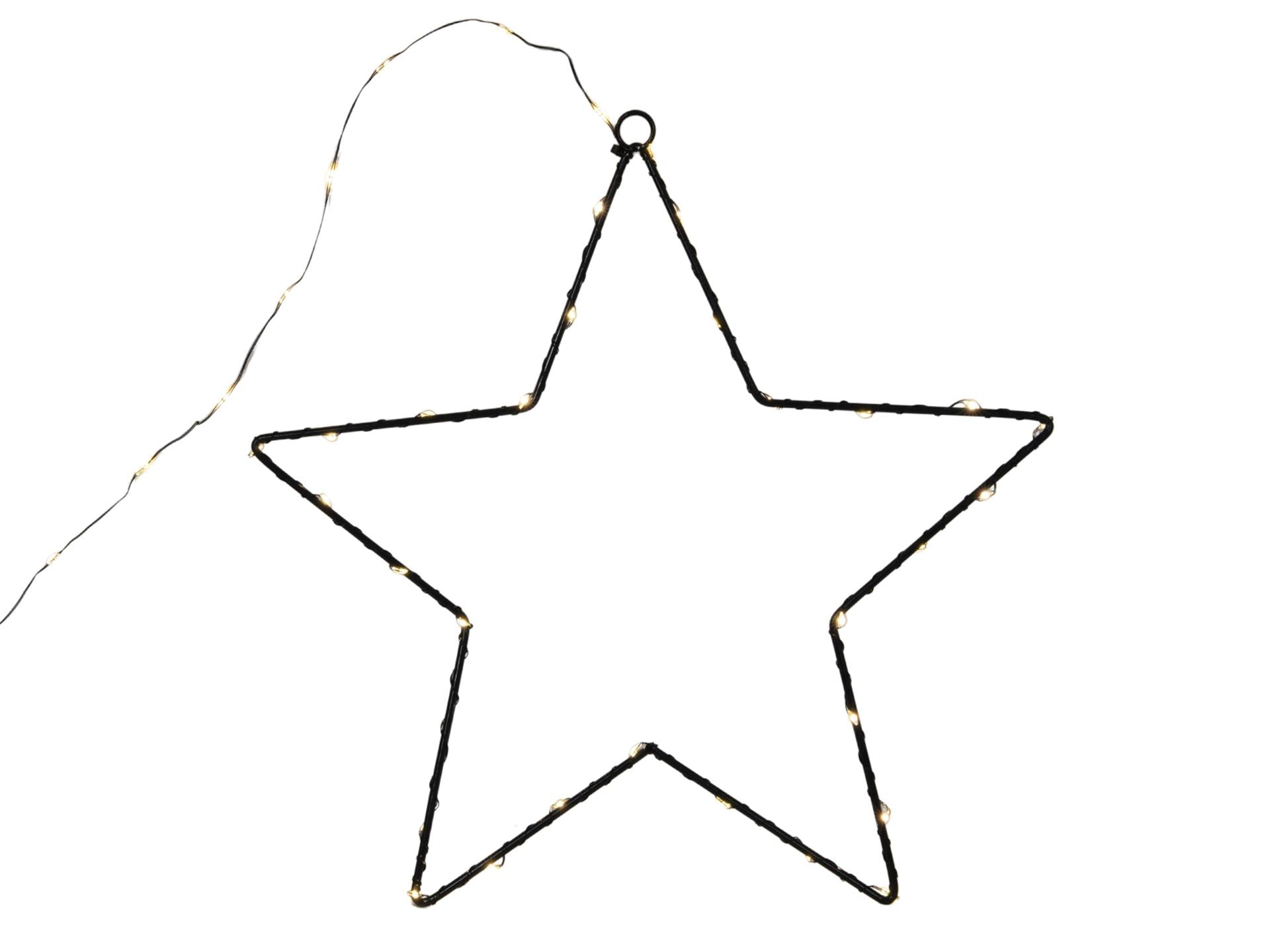 Svenska living ster metaal 50 led 40cm warm-wit