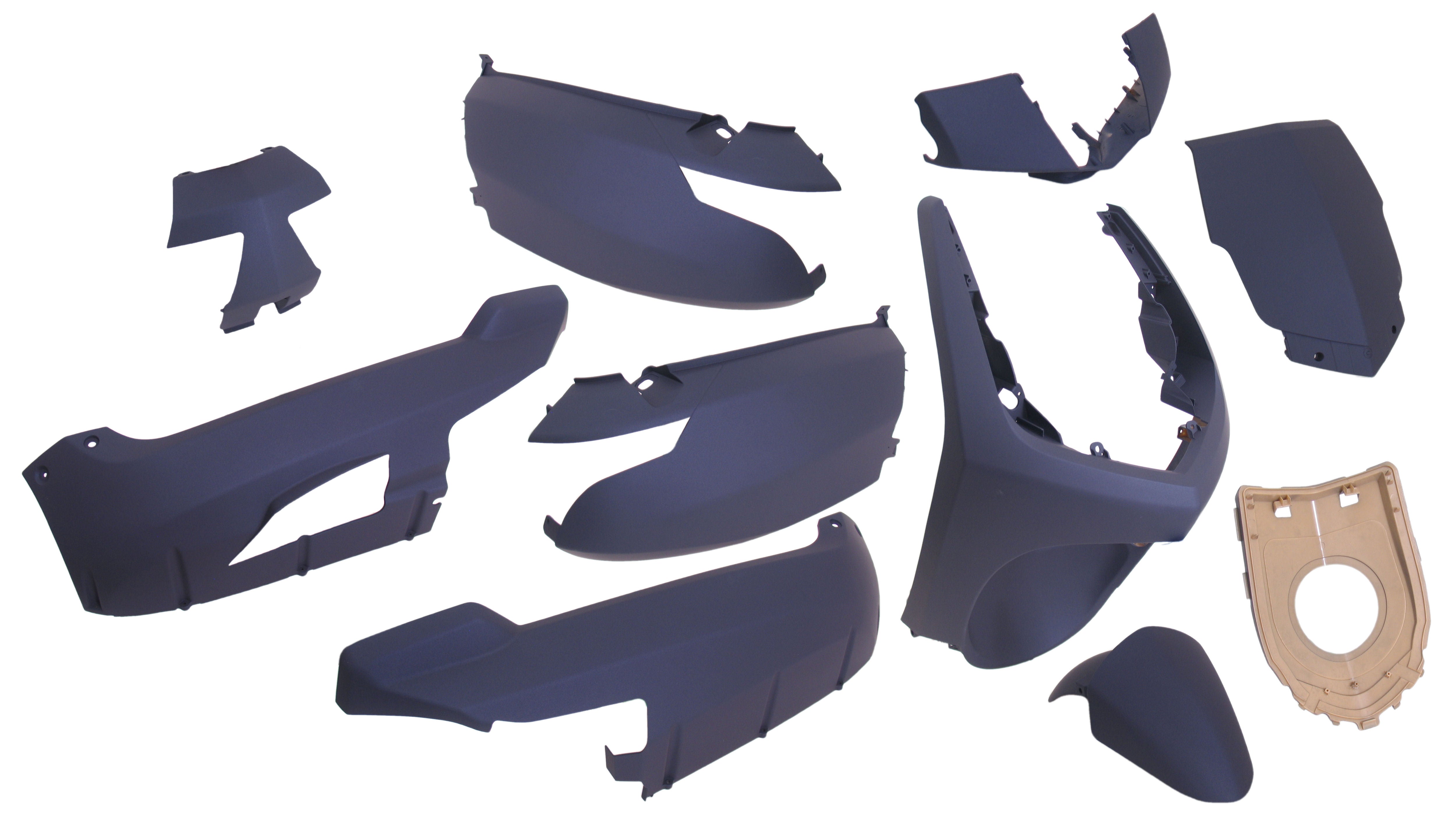 Edge Plaatset nieuwe levendigheid vanaf bj. 2008 50cc 2 4 takt 9 delig mat blauw