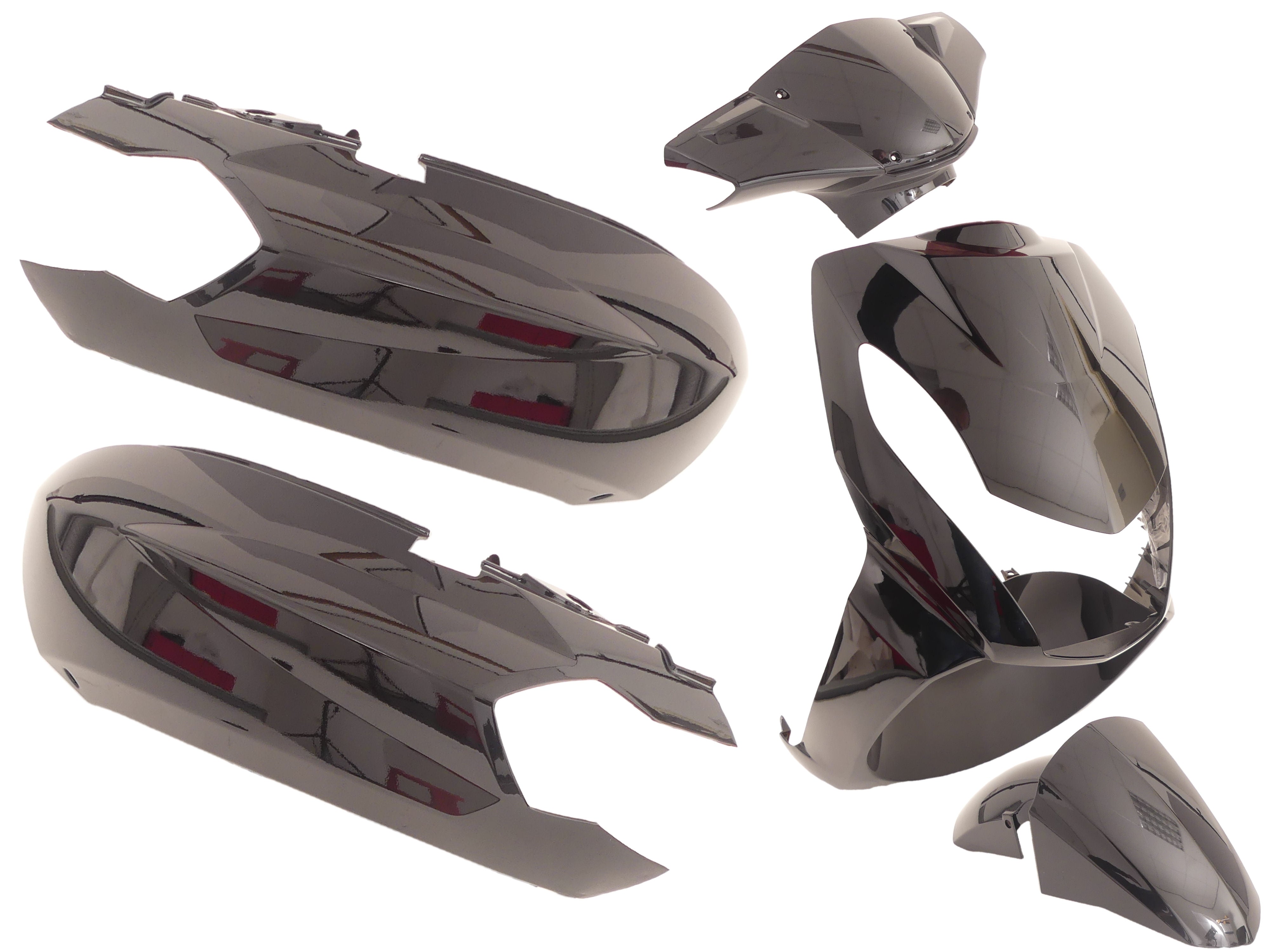 Edge plaatset peugeot kisbee 2t 4t 6-delig - zwart