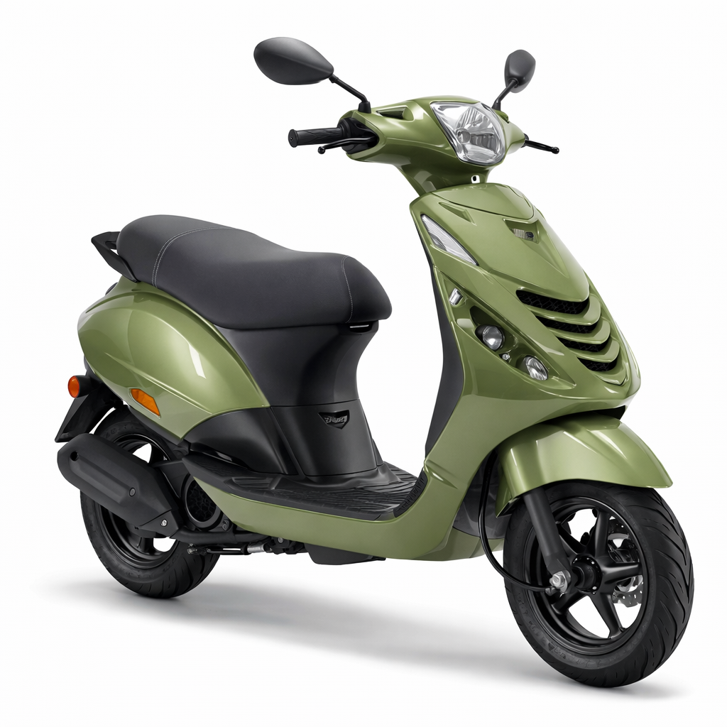 Edge plaatset 5-delig voor piaggio zip-sp vanaf bouwjaar 2000 - districtgroen