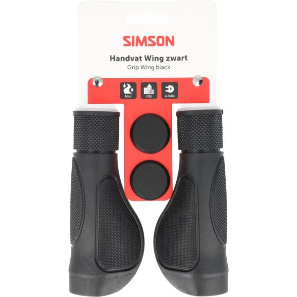 Simson handvatten wing zwart