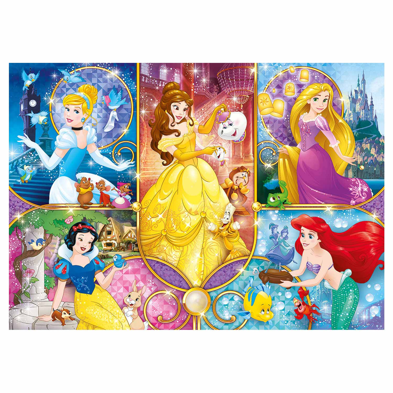 Clementoni Briljante Puzzel Disney Prinses, 104e.