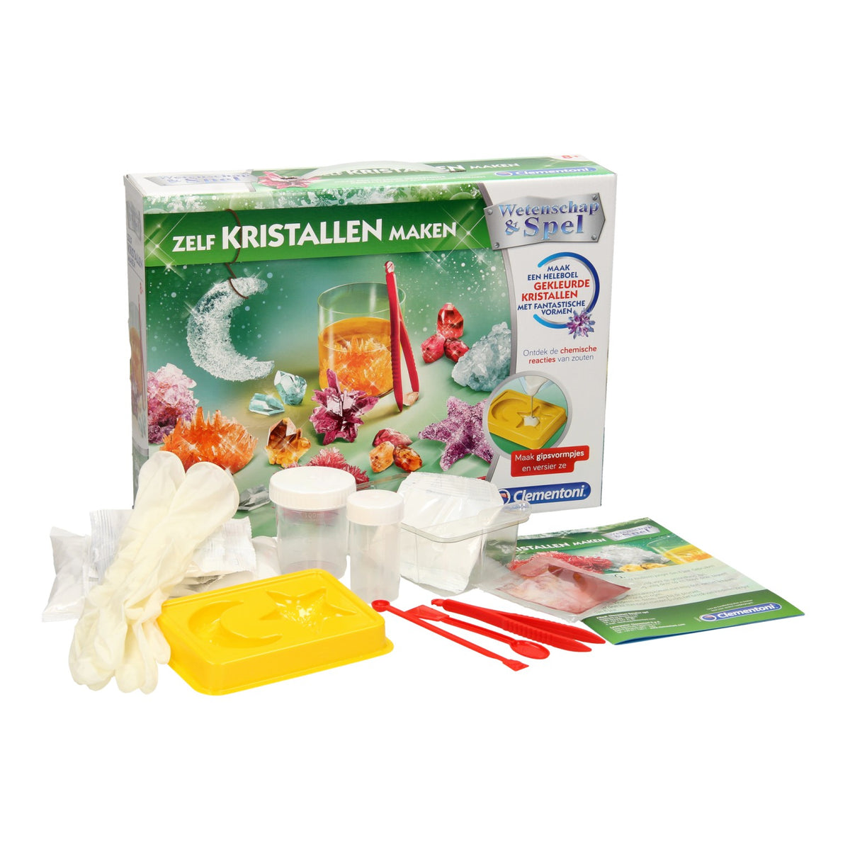 Clementoni wetenschap spel - zelf kristallen maken - experimenteerdoos - educatief speelgoed 8+ jaar